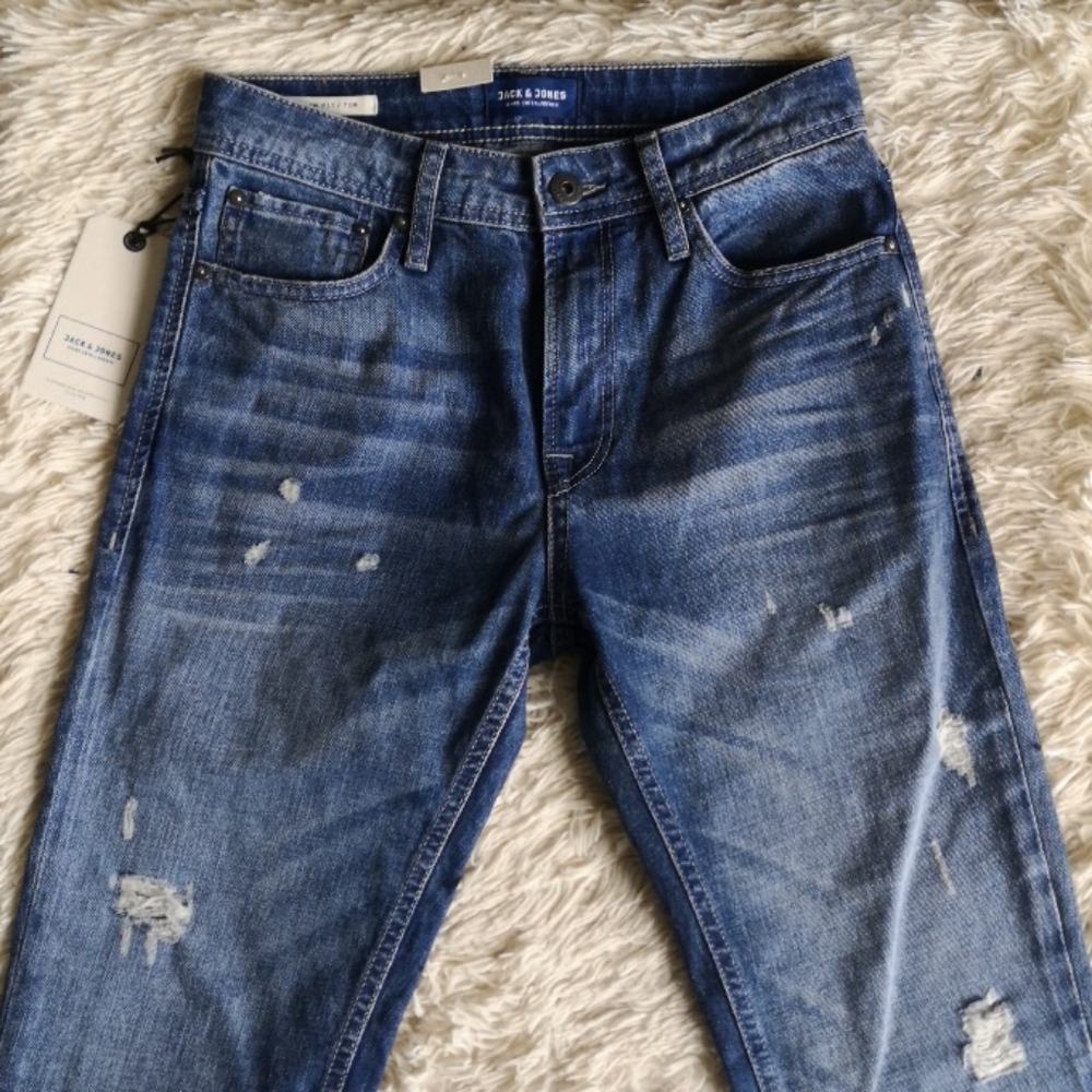 NWT Jack & Jones men's distressed jeans